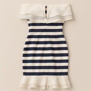 Off-Shoulder Striped Summer Dress